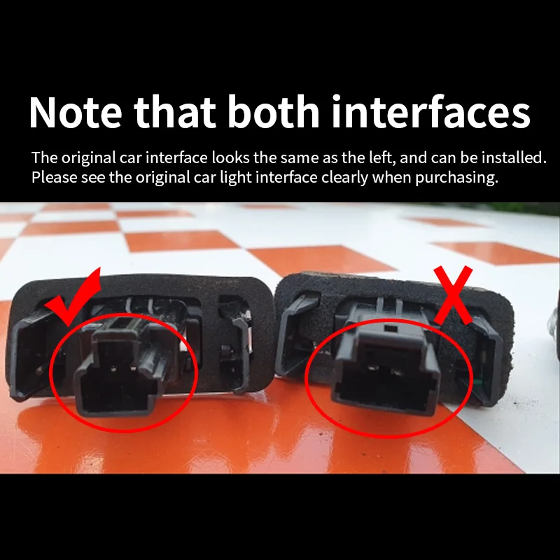 2Pcs LED License Number Plate Light Lamp For Toyota Camry Corolla Prius Yaris Highland Avalon Auris Vios Esquire EZ Noah Proace