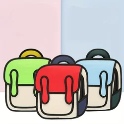 Borsa a tracolla doppia in stile Anime creativa e carina: borsa da scuola leggera e spaziosa