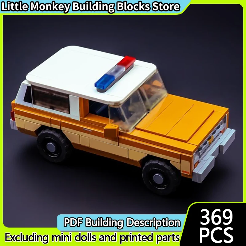 

Speed Racing Car Model MOC Building Bricks Full-Size Police SUV Modular Technology Children Holiday Gifts Assemble Toys Suit