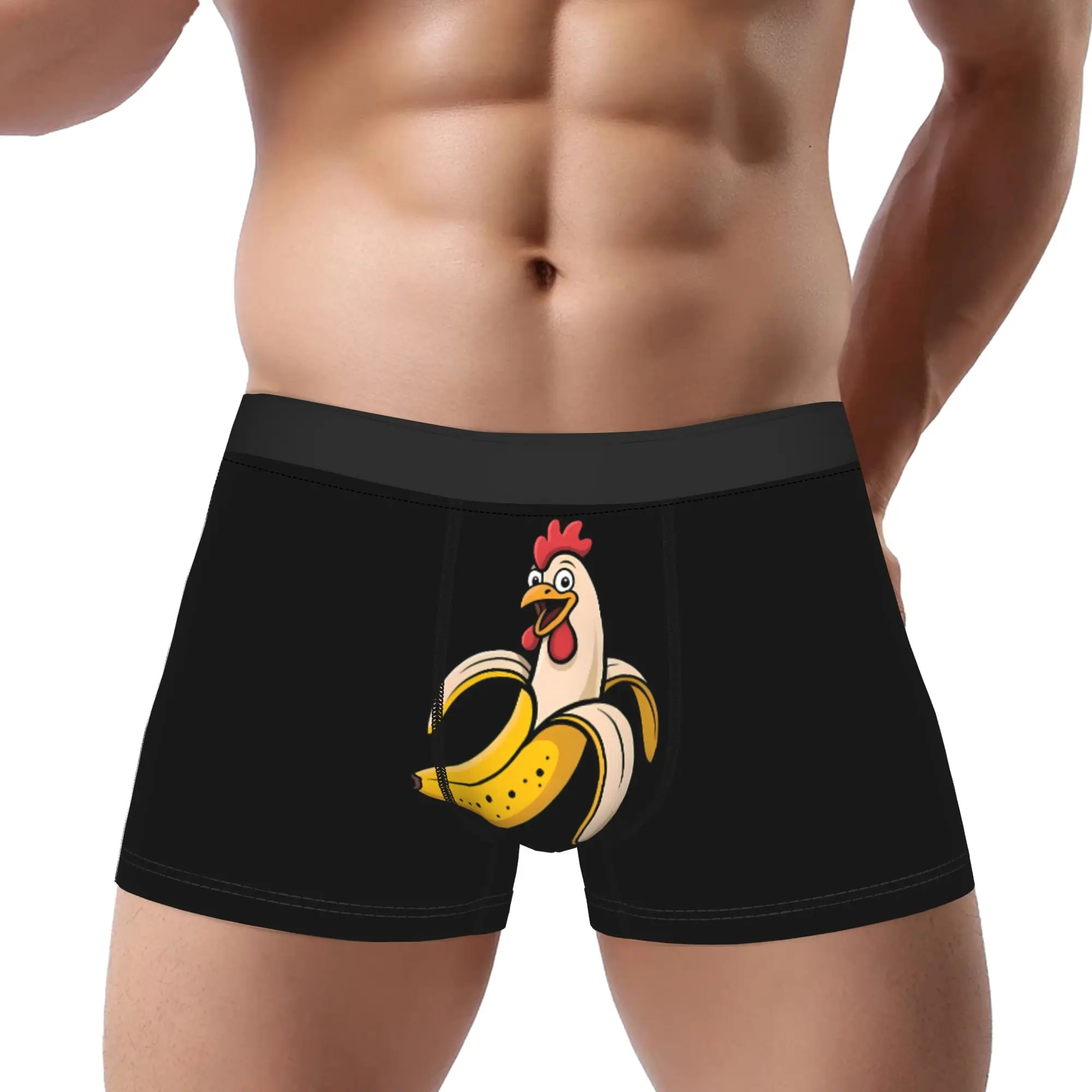 

Big Banana Underwear Man Polyester Boxer Briefs Underpants Printed