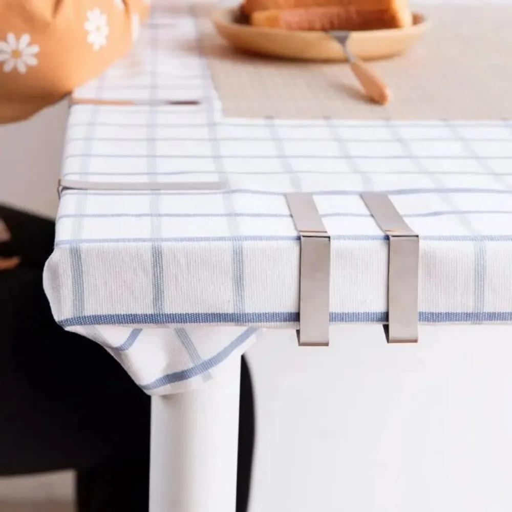 6pcs Outdoor Stainless Steel Tablecloth Clips Anti-Slip Table Cover Holder Table Cloth Clips Table Clip Restaurant Picnic