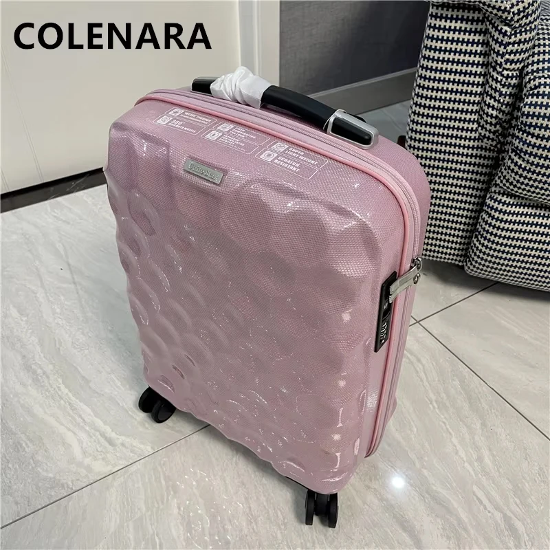 COLENARA Travel Luggage ABS + PC Boarding Box Large Capacity Trolley Case 20