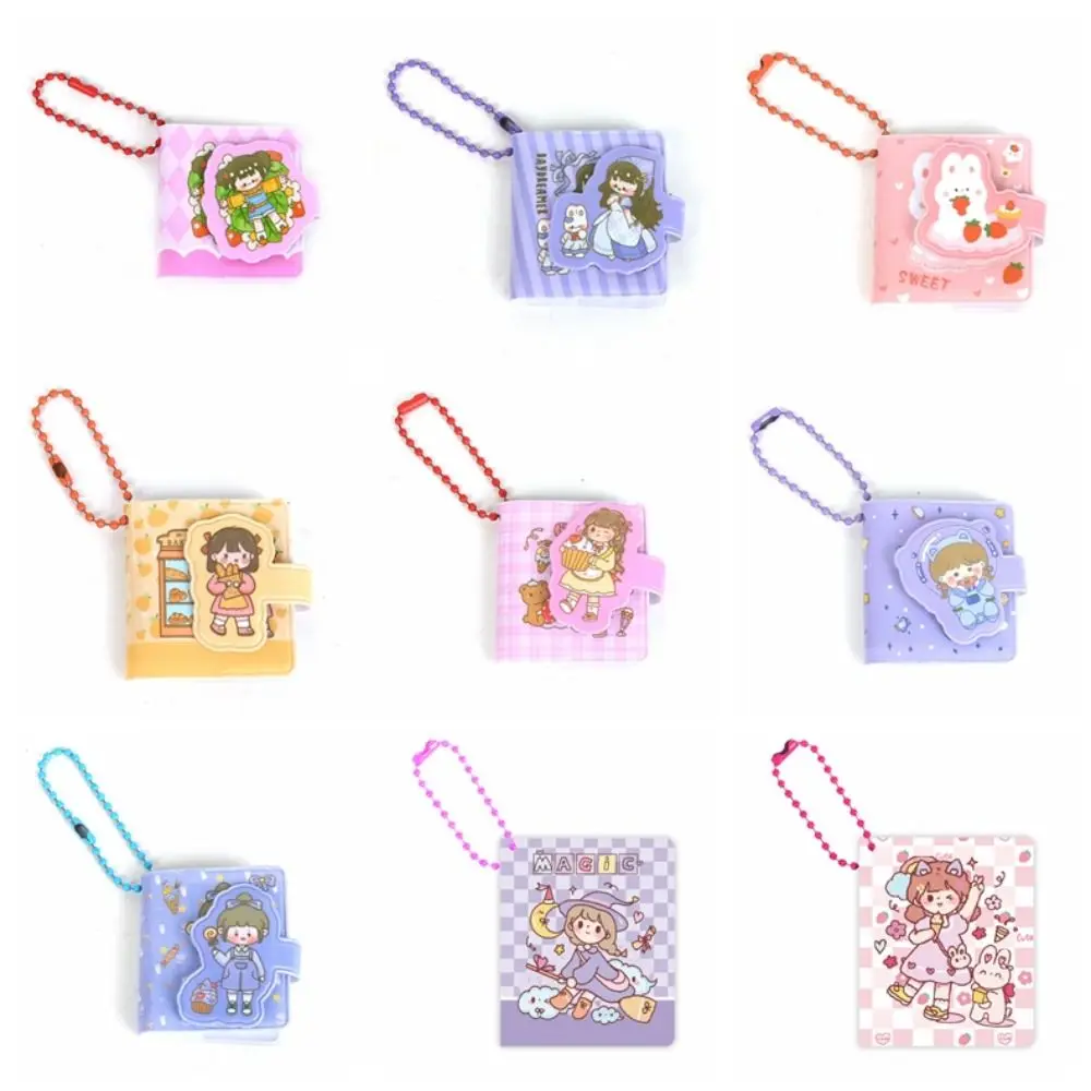 Portable Mini Planner Notebook Cartoon Kawaii Diary Notepad Key Chain Student Stationery School