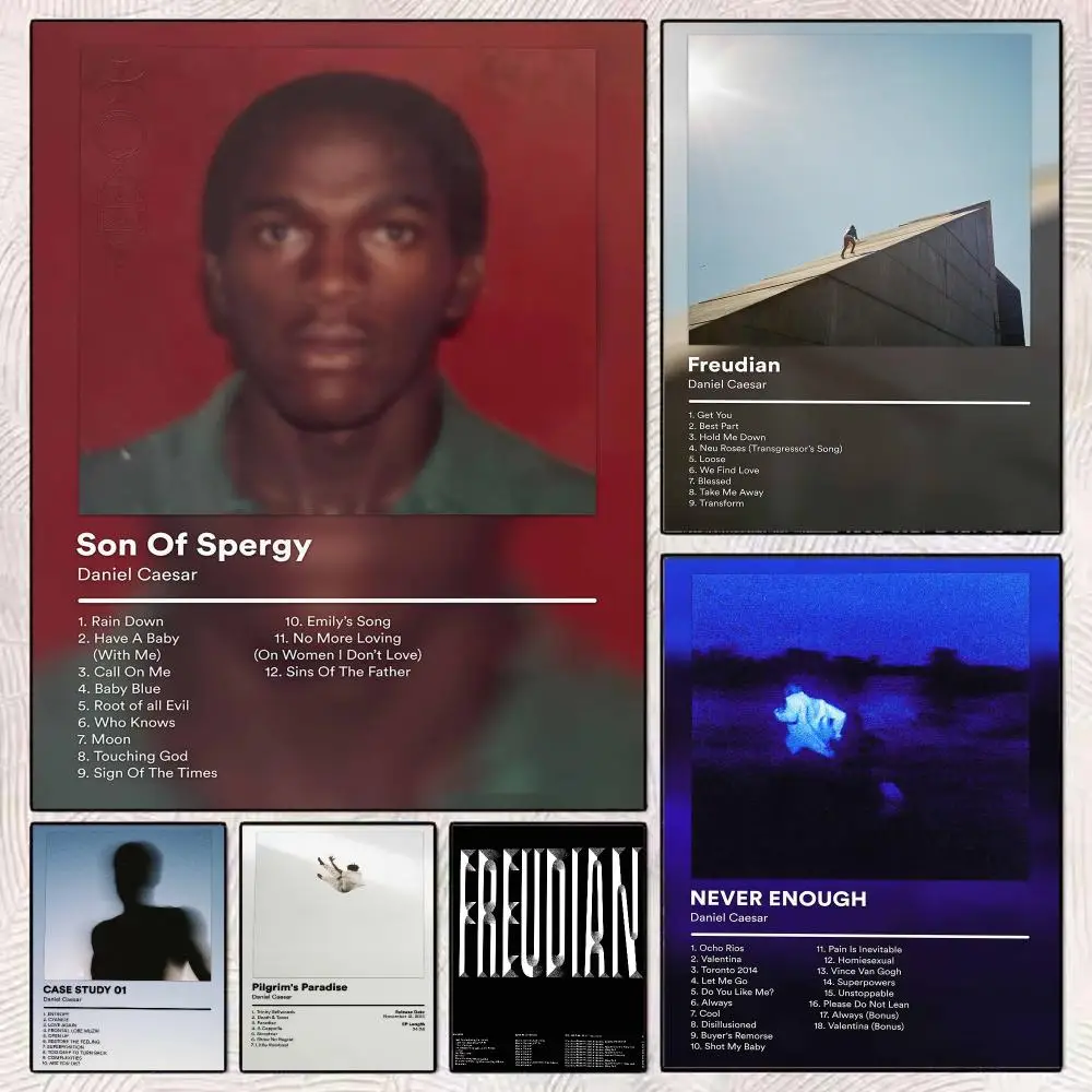 Singer Album  D-Daniel Caesar Poster PP Wall Decor Posters Celebrity Music Art Prints Bedroom Office Gift