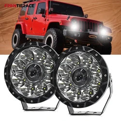 7inch Universal Off Road Long Range 24v Truck 300W  Mile Spot Flood Light Car Daytime Driving LED Lighthouse 12V Boat Waterproof