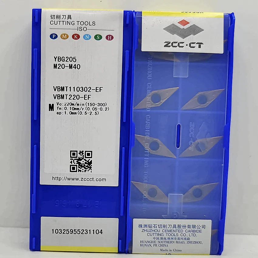

VBMT110302-EF YBG205/VBMT110304-EF YBG205/VBMT110308-EF YBG205/VBMT110308-EF YBC251 ZCC.CT CNC blade carbide insert turning tool