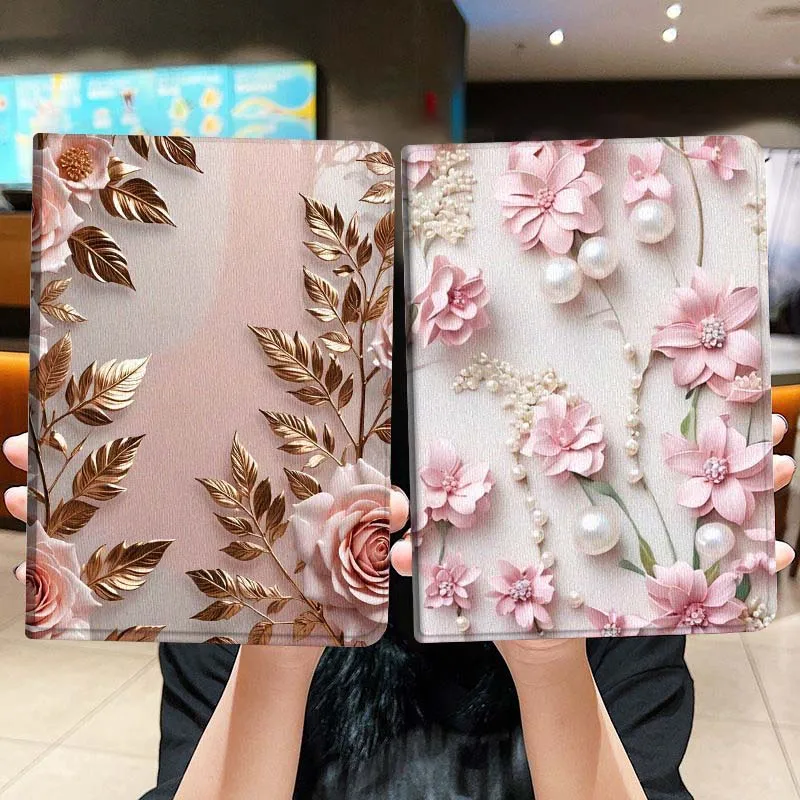 

Flower Luxury Starfish For iPad Pro Air Mini 2 3 4 5 6 7 6th 7th 10th 11th 10.2 9.7 10.5 11 Foldable Tablet Case Gift
