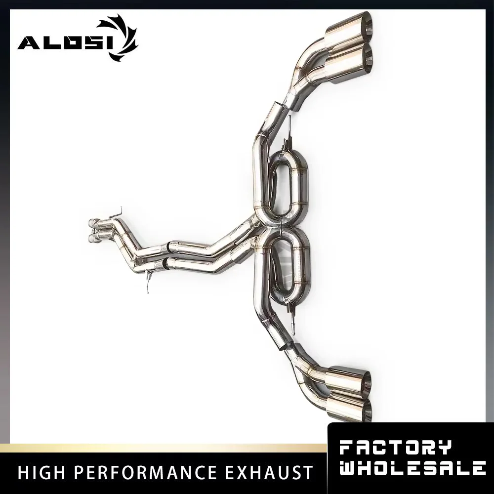 Cat-back exhaust system for the 2023 Porsche Cayenne GTS 4.0T v8 high-performance exhaust system