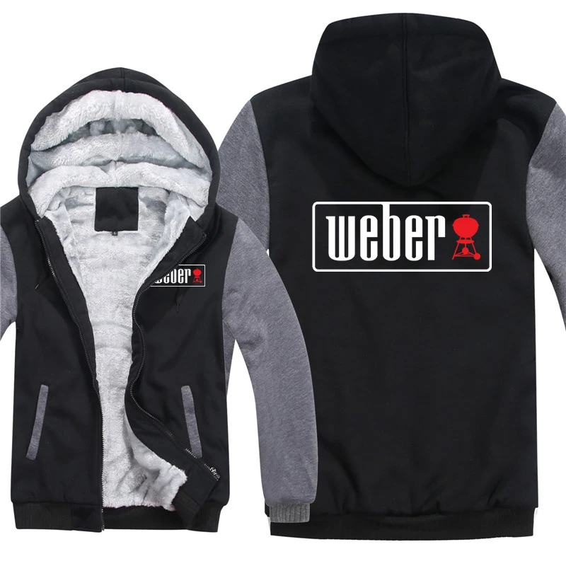 Weber Hoodies Men Cool Fashion Thicken BBQ Outdoor Weber Sweatshirts Pullover