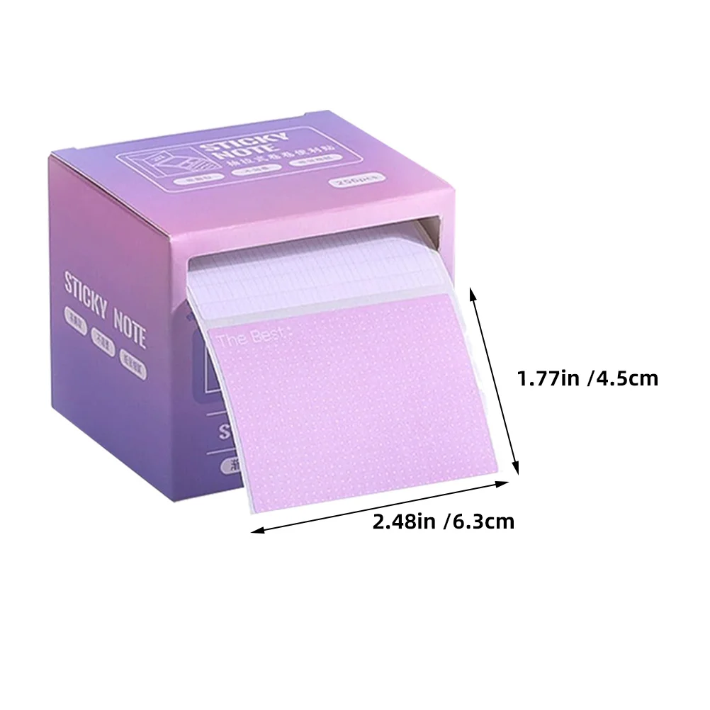4 pezzi di blocchi adesivi completi bloc-notes autoadesivi scatola dispenser estraibile forniture per riunioni scolastiche per ufficio note Stickey