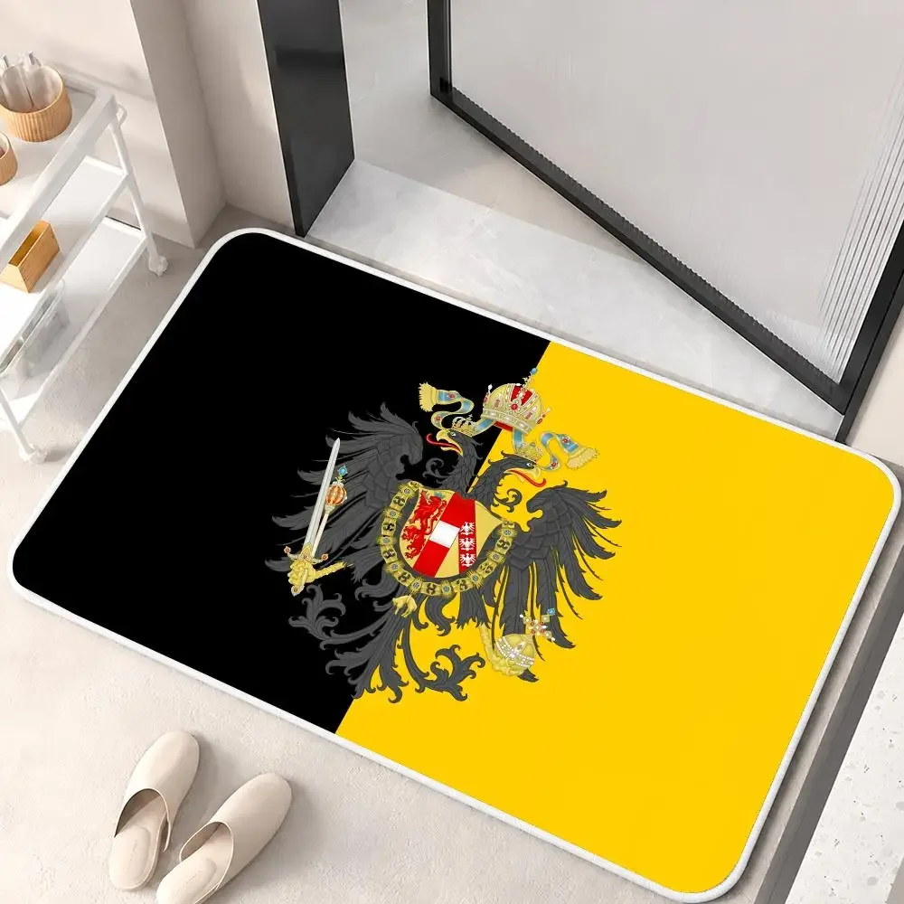 Imperial Coat Arms Austria Empire Floor Mat Flannel Rug Non Slip Door Mat For Bathroom Bedroom Kitchen Living Room Home Decor