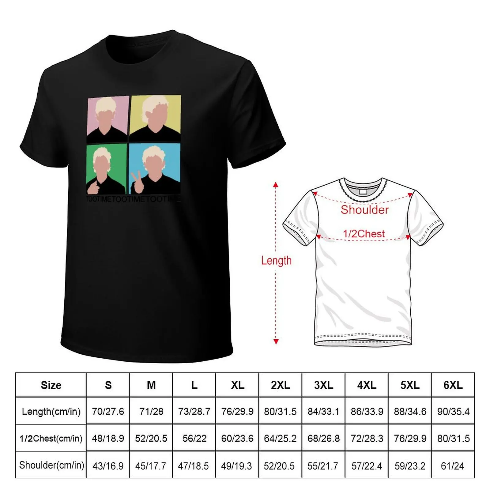 TOOTIME - The 1975 - Vector print T-Shirt Big and Tall Short Sleeve Tee
