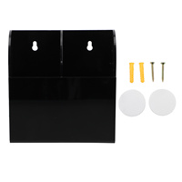 Acrylic Remote Holder Wall Mount Desktop ganizer Storage Box for Bedroom Kitchen Bathroom Compatible Most Remotes