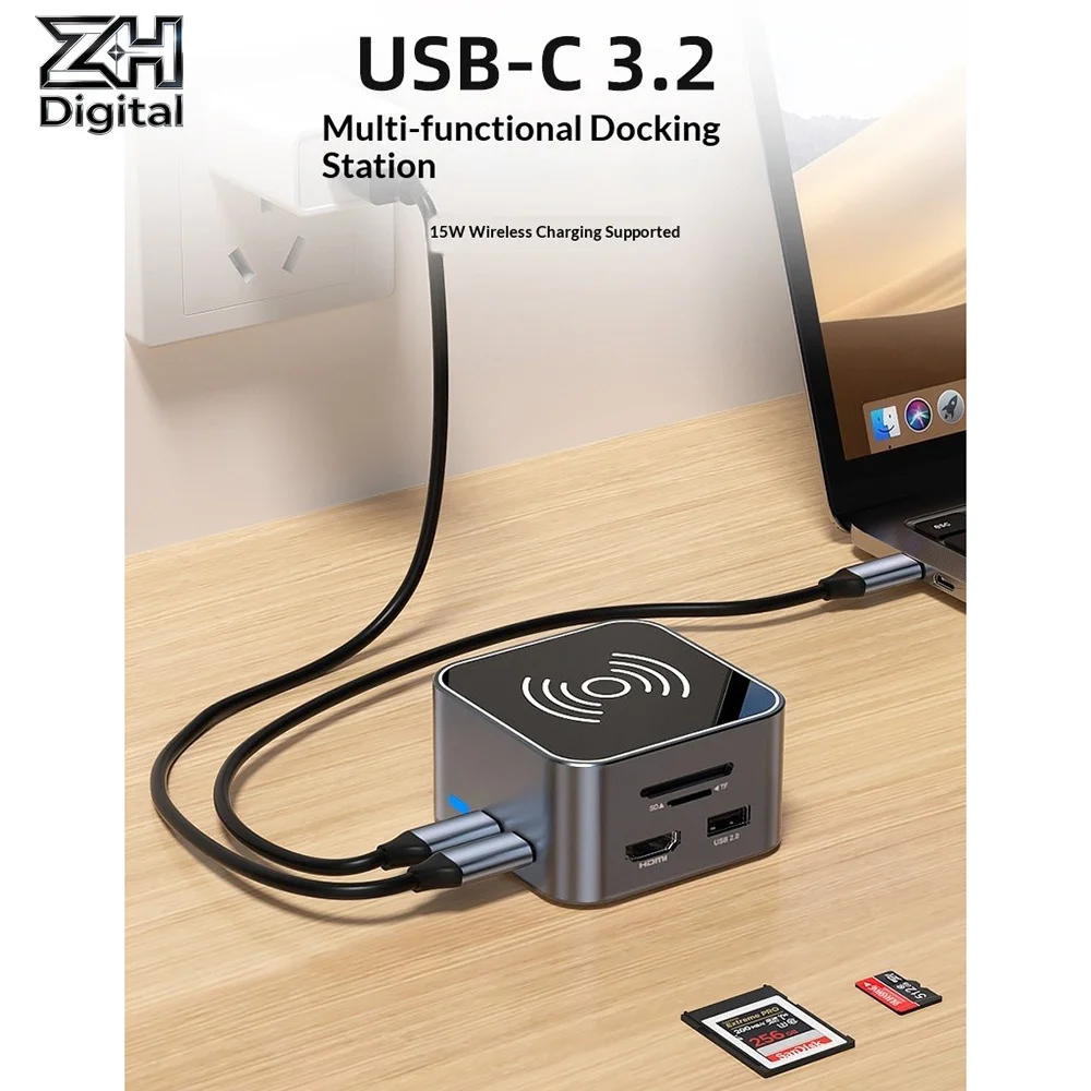 9 In 1 Type C Hub S…