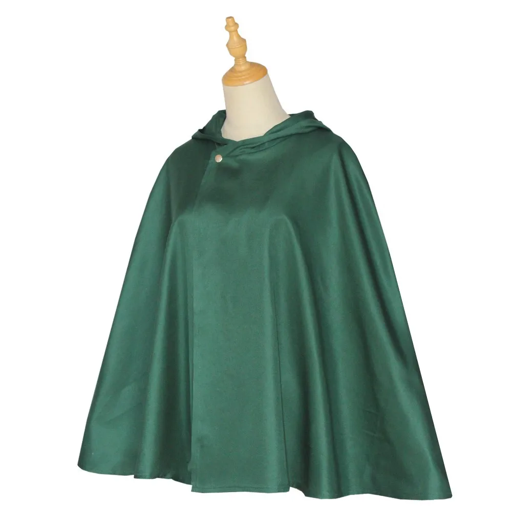 Capa con capucha japonesa para Halloween, disfraz de Cosplay del Cuerpo de Scout, chal verde de Anime, disfraz de mujer para hombre, capa de ataque