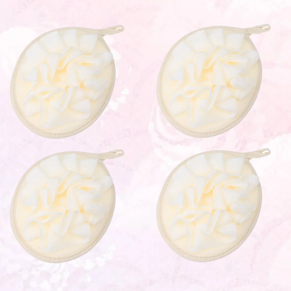 

4Pcs Bath Ball Soft Durable Shower Sponge Quick Dry Mesh Bathing Accessories Body Clean Relax Skin Care Shower Sponge