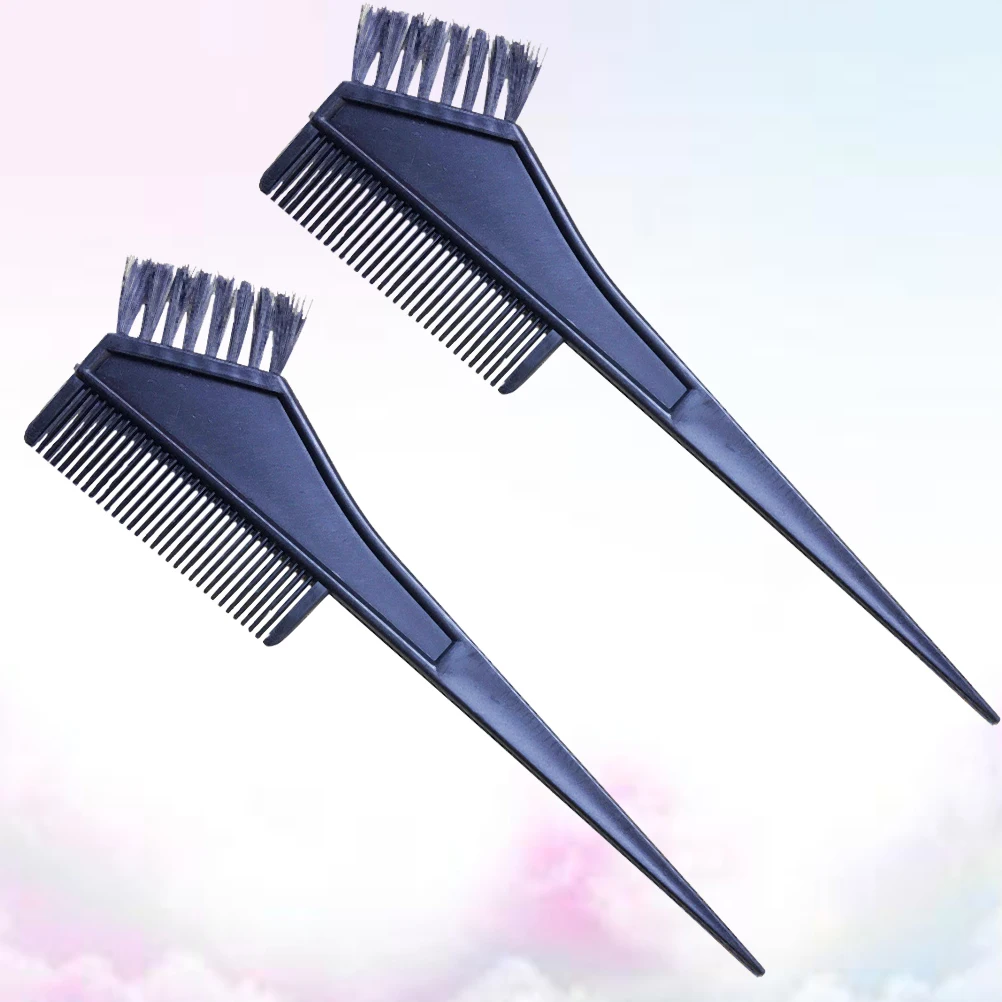2 pezzi spazzola per tintura per capelli pettine per tintura design delicato facile da usare impugnatura ferma per salone di parrucchiere spazzola per tintura per capelli