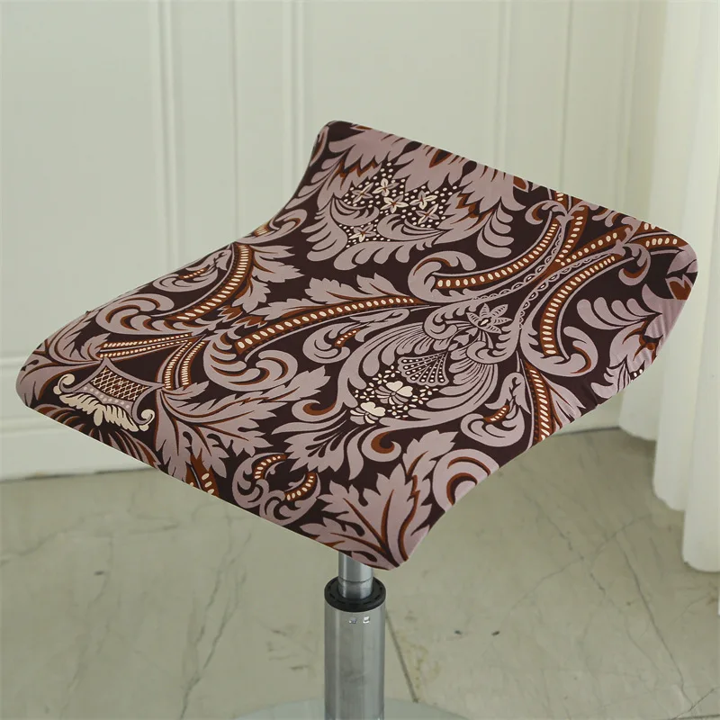 Cashier Chair Cover Seat Rotating Lifting Bench Cashier Bar Hotel Stool Cover Elastic Square Chair Office Swivel Chair Cover