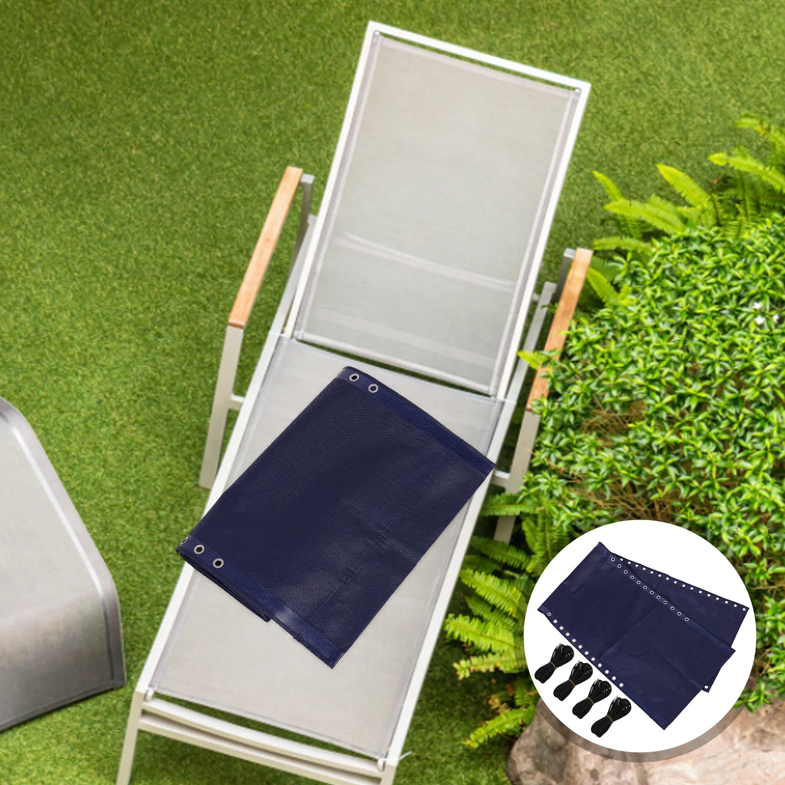 

Outdoor Chair Replacement Fabric Breathable Long Lasting Portable Exquisite Cloth for Balcony Lounge Patio Furniture Easy Wash