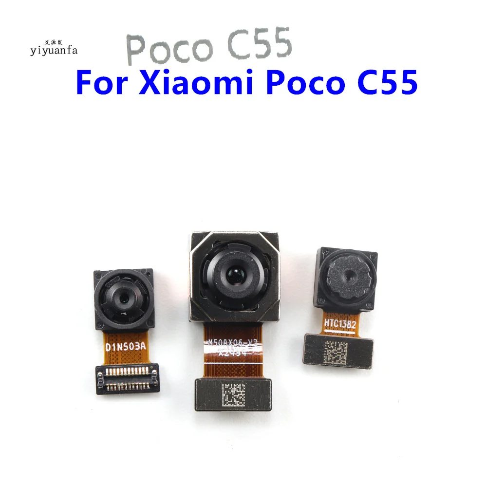 For Xiaomi Poco C55 Back Backside Selfie Facing View Small Rear Camera Module Flex Frontal Replacement Spare Parts 22127PC95I