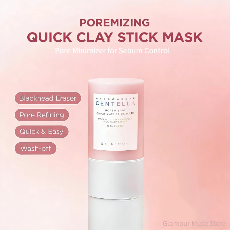Máscara Facial Coreana de Argila Rápida Centella Poremizing para Hidratação e Suavização, Reduz Poros, 27g