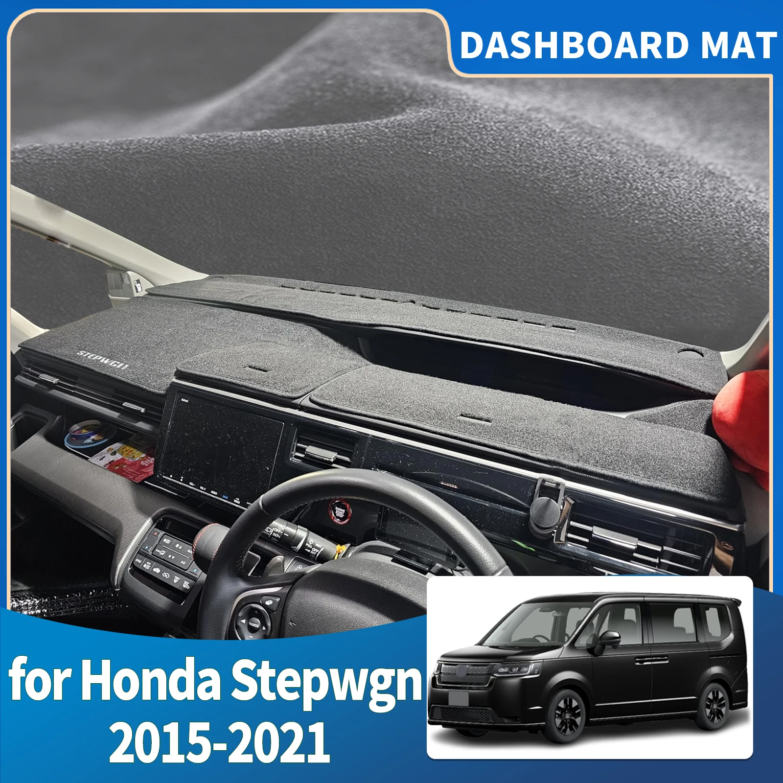 

fit for Honda Stepwgn Step Wagon 2015-2021 STEP WGN Dashmat Dashboard Cover Pad Protective Carpet Accessories DashMat Sunshade