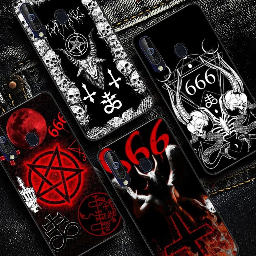 

Pentagram 666 Phone Case For Samsung A 10 11 12 13 20 21 22 30 31 32 40 51 52 53 70 71 72 73 91 13 Shell