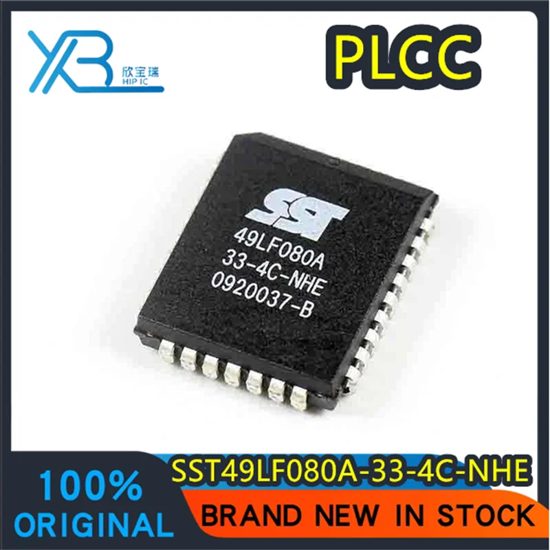 

(5/50 pieces) SST49LF080A-33-4C-NHE 49LF080A-33-4C-NHE PLCC32 New Original Memory IC Spot Electronics
