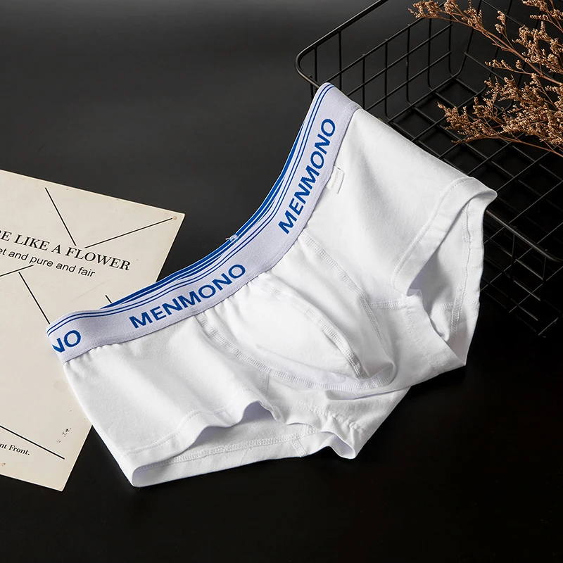 

Хлопковые шорты-боксеры, мужские U-образные дышащие спортивные трусы с низкой посадкой, спортивная одежда, удобное повседневное нижнее белье