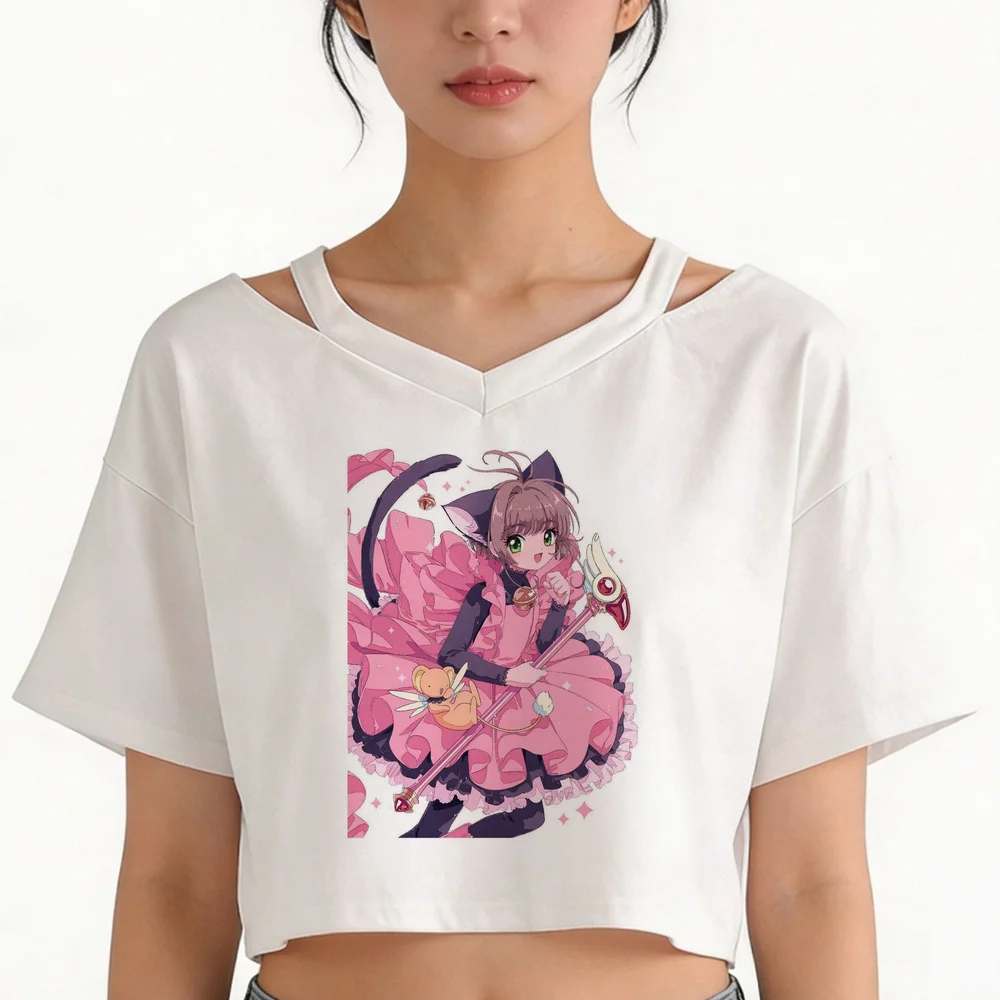 Cardcaptor Sakura crop top shoujo scene  funny goth tshirt jojifuku baddie goth scene  party