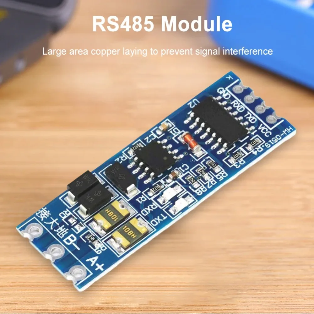 1-100PC TTL To RS485 Module Hardware Automatic Flow Control Module Serial UART Level Mutual Conversion Power Supply Module