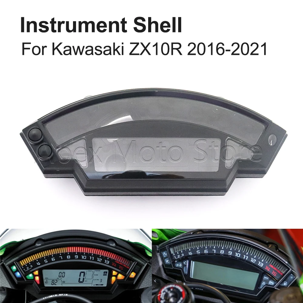 

For Kawasaki ZX10R ZX 10R ZX-10R 2016 2017 2018 2019-2021 Motorcycle Speedometer Tachometer Gauge Case Cover Instrument Shell