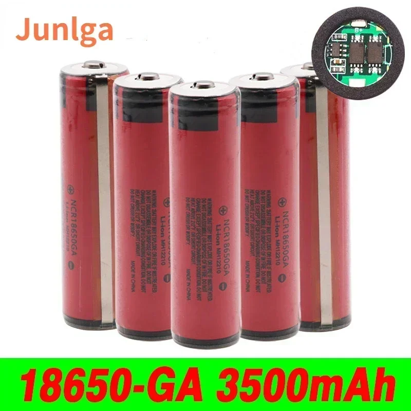 

2024 NEW 18650 Rechargeable Lithium Battery NCR 18650ga 20A 3.7 3500MAH Used for Toy Flashlight Flat Panel