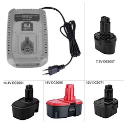 Charger Replacement For Dewalt DC9310 7.2V-18V Nicad & Nimh Battery DW9057 DC9071 DC9091 DC9096 DE9039 DE9095 DE9096 Power Tool