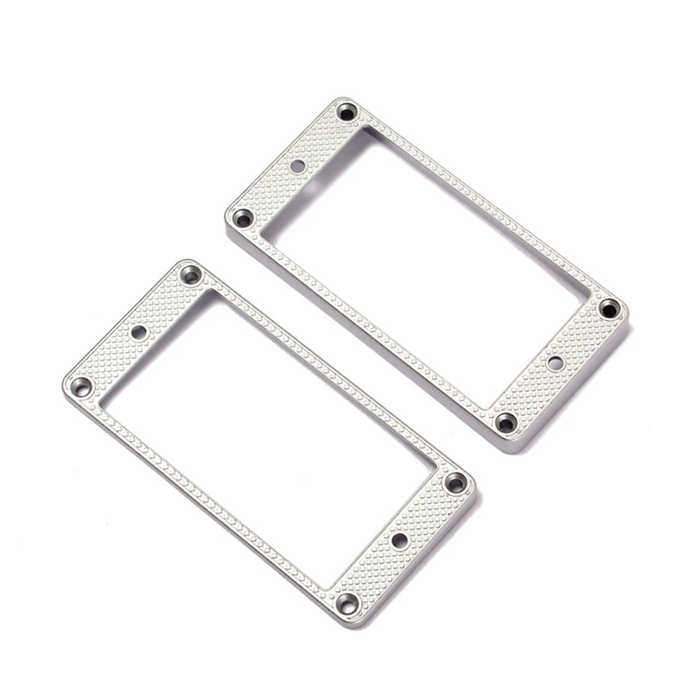 

8pcs Metal Frame For Guitar Humbucker Pickup Mounting Ring Compatible With Lp Electric Guitar Curved Pickups Frame