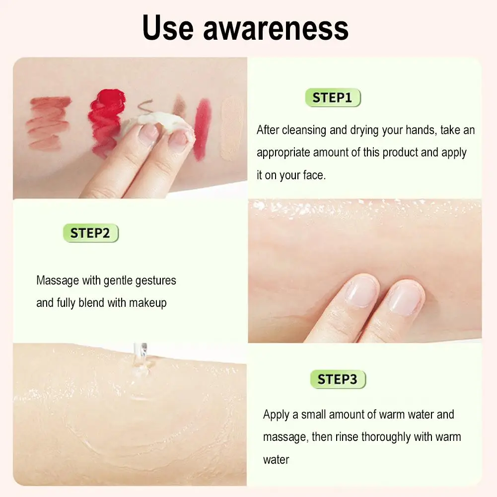 Blackhead Removal Makeup Remover Makeup Remover Cleaner Balm Gentle Cleansing Unirritating Moisturizing Creamy Makeup Remov Q7s3