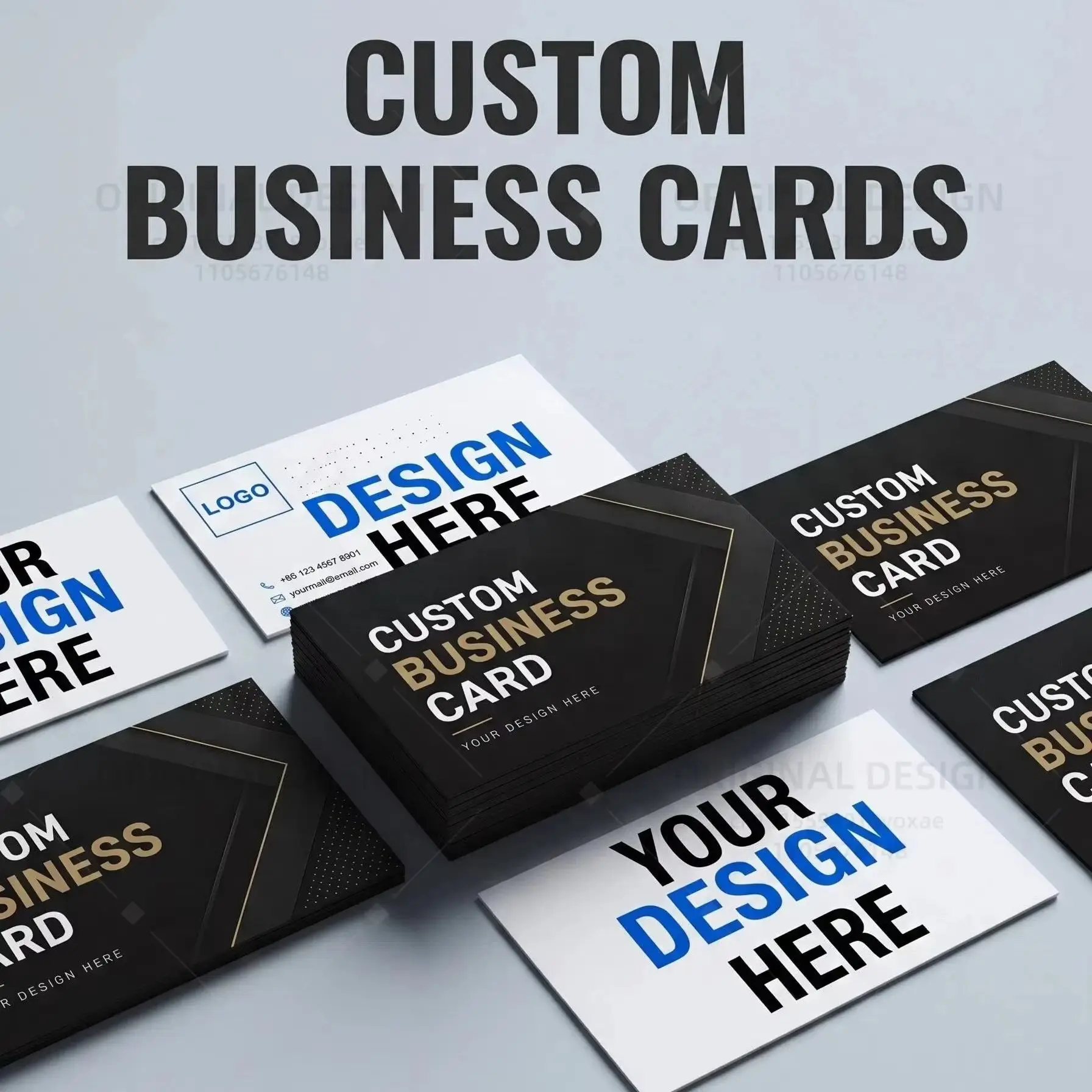 Personalised Business Cards | Double Sided Business Cards | Hairdressers, Nail Salon, Cafe, Lashes, Small Business | Custom Busi