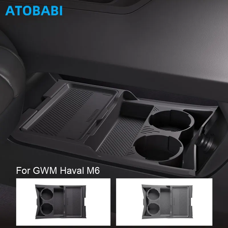 

Car Storage Box For Great Wall GWM Haval M6 2023 Auto Central Control Armrest Box Under Layer Vehicle Silicone Organize Supplies
