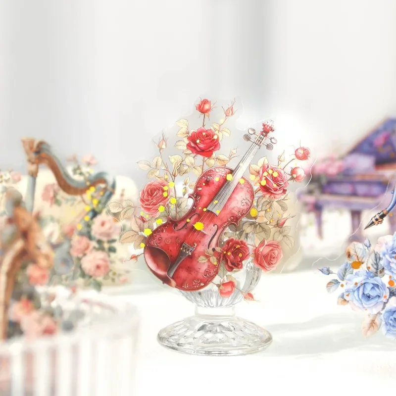 10Sheets Pack Handel Banquet collection retro Rococo style sticker decoration Background collage DIY Scrapbook cut 167*108Mm