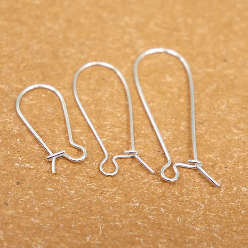 07mm Solid 925 Sterling Silver Ear Wire Hoop for DIY