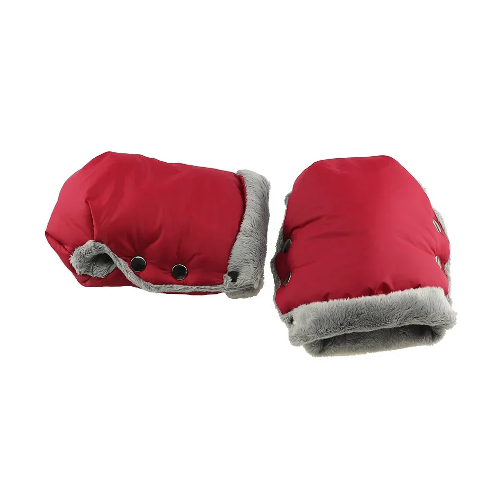 Inverno Quente Stroller Luvas, Mitten impermeável, Pram Acessório, Baby Hand Muff, 2pcs