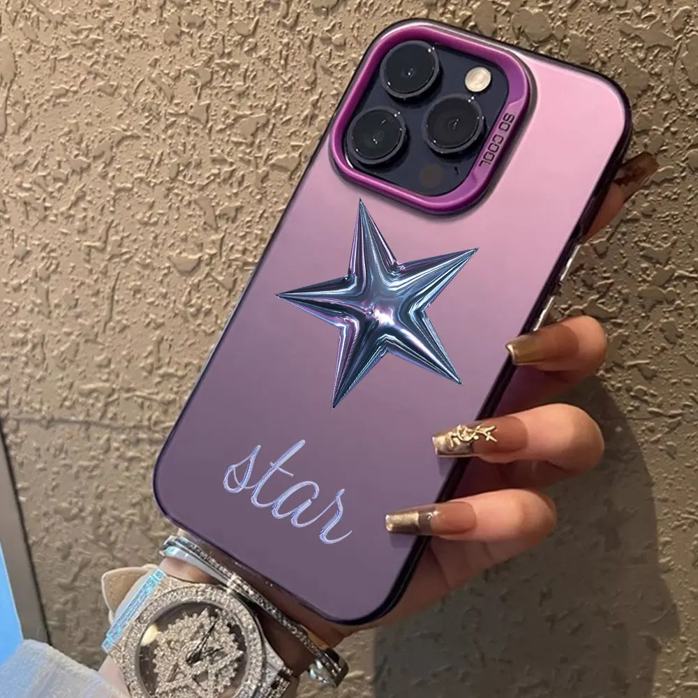 Candy Color Case For Xiaomi Redmi 13 13C 12 4G 5G 10 A1 A2+ A3 A3x Redmi 9 10 Prime 2022 Cover Shockproof Luxury Star Fundas