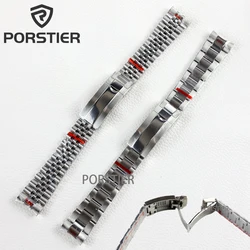 Oyster 20mm Jubilee Bracelet High Quality Stainless Steel Strap Watch Strap for Submarine Log Waterproof NH35 36/39mm Watch Case