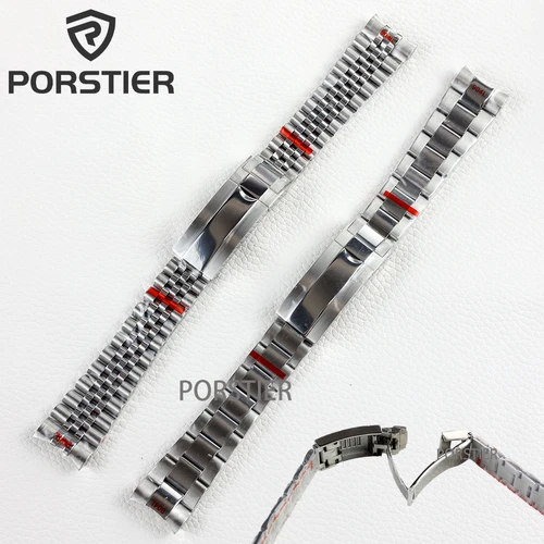 Imagen 1 del producto Oyster-pulsera Jubilee de 20mm, correa de acero inoxidable de alta calidad, correa de reloj para submarino, resistente al agua, NH35, caja de reloj de 36/39mm
