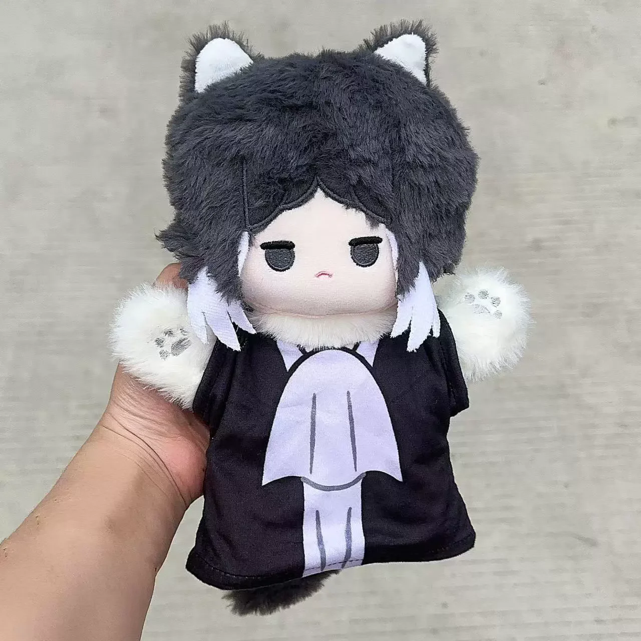 Anime perros callejeros Bungou muñeco de marioneta de mano de felpa 25CM Osamu Dazai Nakahara Chuuya guante de peluche suave juguetes regalo de cumpleaños