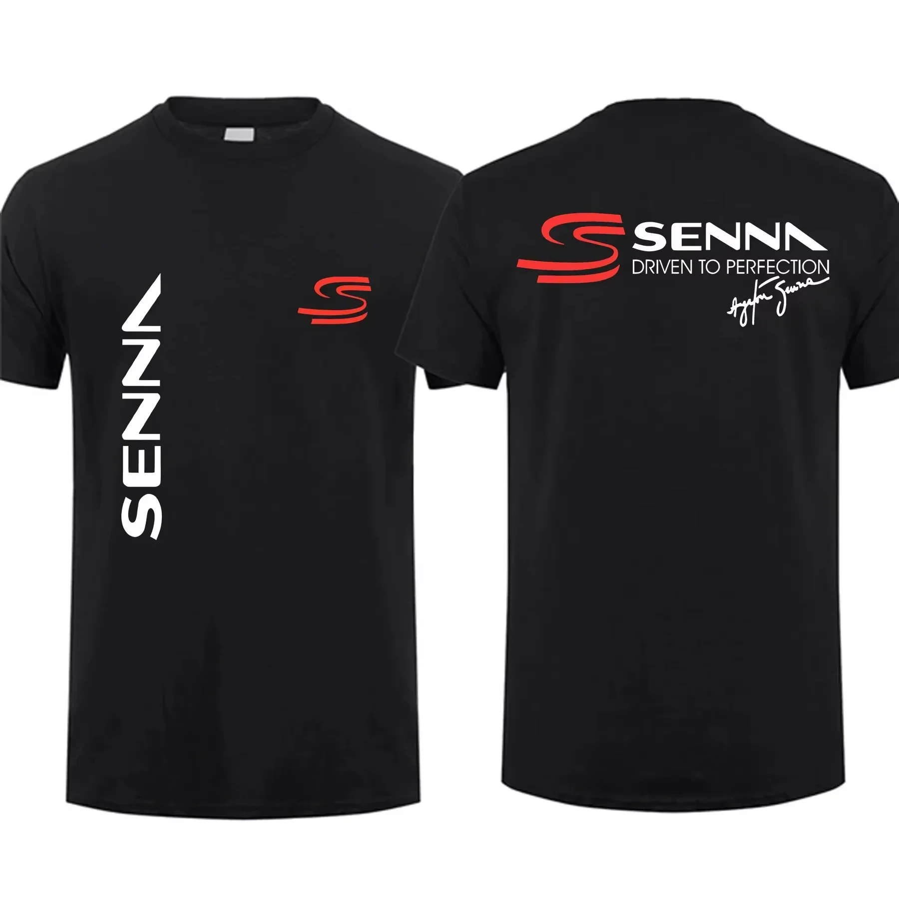 2024 Fashion Men T Shirt Casual Ayrton Senna Brazilian Formula 1 Legend T-shirt Graphic Oversized Breathable Streetwear S-3XL