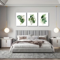 Three Piece Package Frame - Thickness 1.5 Inches - Wall Decoration Painting Set - Large-sized Painting Frame Green Turtle Bac