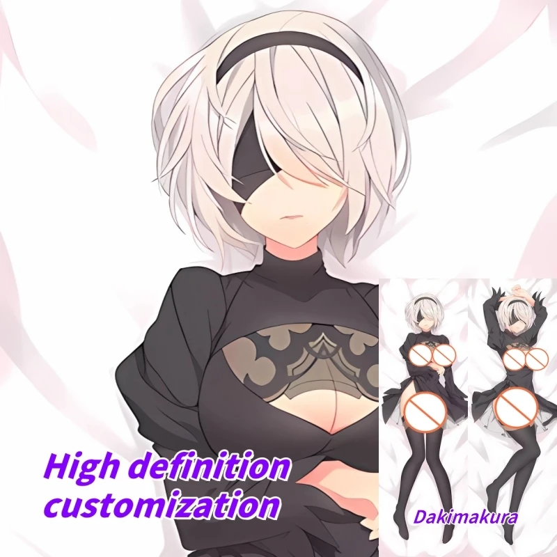 

Dakimakura Anime Pillow Case NieR:Automata YoRHa No. 2 Type B Double-sided Print Of Life-size Body Pillowcase Gifts Can be