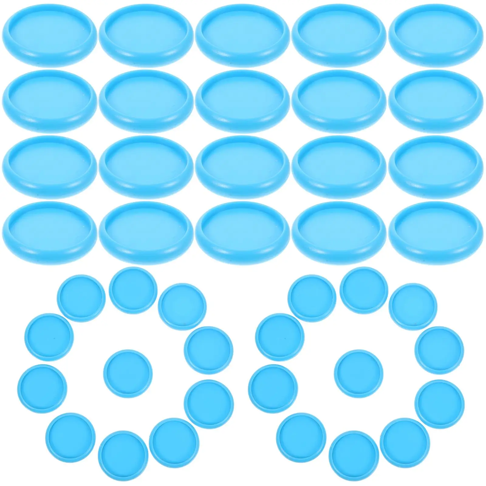 

44 Pcs Plastic Discbound Expansion Discs Binder Rings ABS Home Office School Practical Storage Smooth Non Scratch Hands
