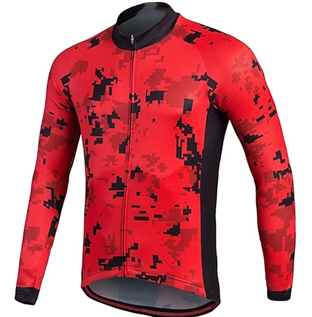 

Wholesale Bicycle Cycling Jersey High Quality Clothes Shirts Long Sleeve Men Sports wear Digital Sublimated Printing Custom Made